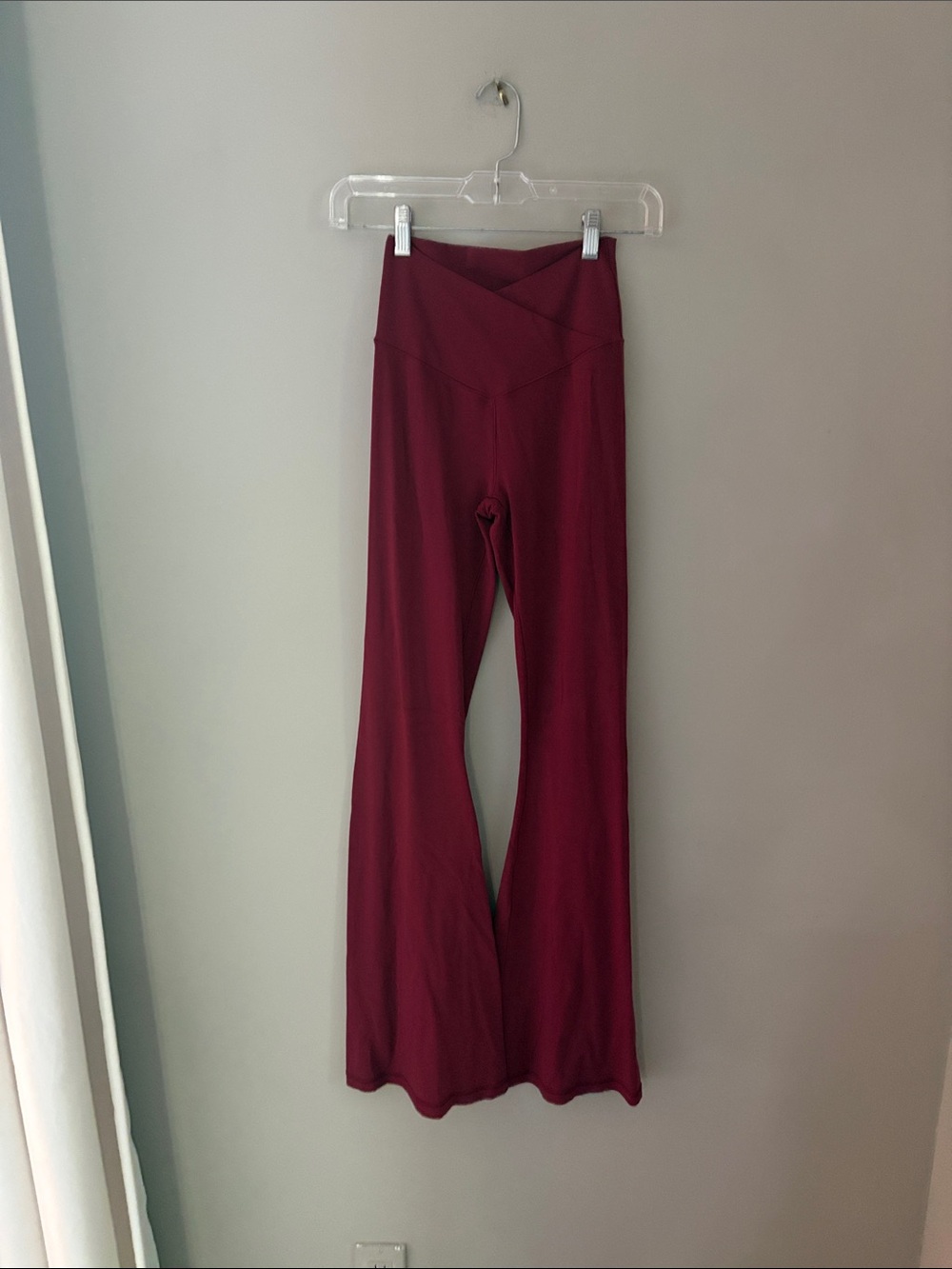 aerie Garnet Flared bootcut Leggings with Crossover Waistband